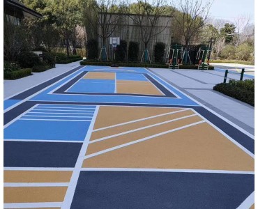 彩色路面、彩色透水混凝土路面、透水混凝土地坪