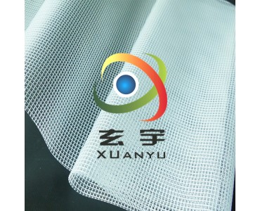 现货供应300DPVC透明网格夹网布防尘网格布 防水布文件袋