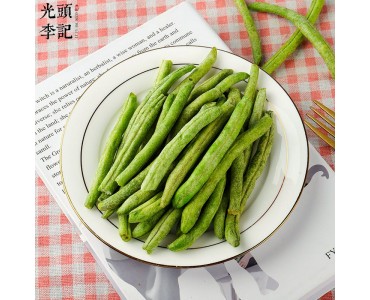青刀豆脆果蔬脆厂家原料散货供应生产加工代理加盟批发订制