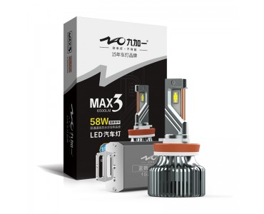 汽车LED前大灯蓝鹦Max3高亮聚光灯58W大功率